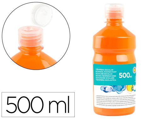 Guache escolar liderpapel 500 ml laranja , Liderpapel , 59196 , 8423473591967